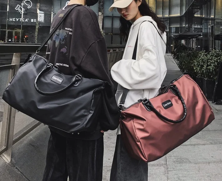 Waterproof Large Capacity Oxford Travel Bags Unisex Zipper Fitness Gym Yoga Sports Handbag Shoulder Messenger Bag Duffle Luggage