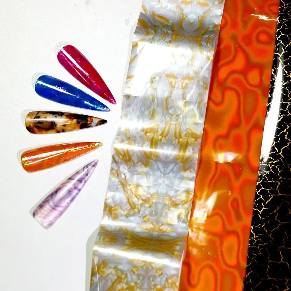 Новинка 100*4 см мраморная наклейка для ногтей голографические золотые блестящие