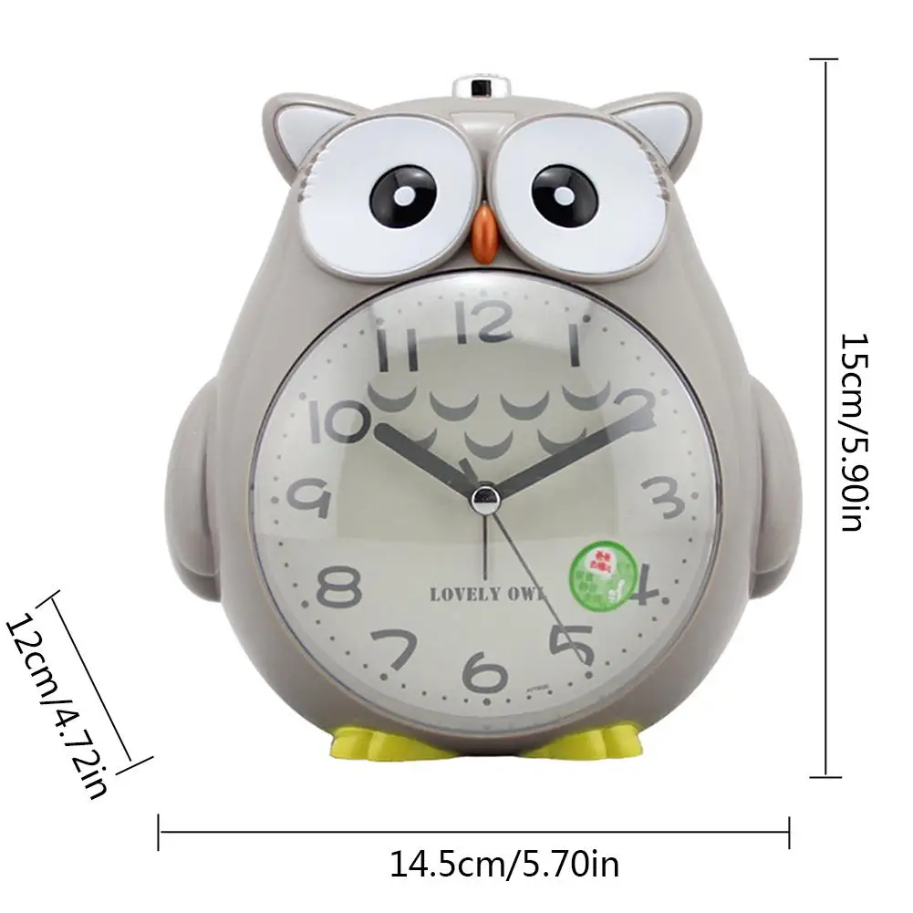 Милый будильник с совой для детей и студентов функцией повтора часы