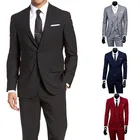 Мужской слитный костюм, популярная одежда, роскошный мужской костюм для вечеринки, смокинг для шафера стандартного кроя, 3 предмета, пиджак + брюки + жилет