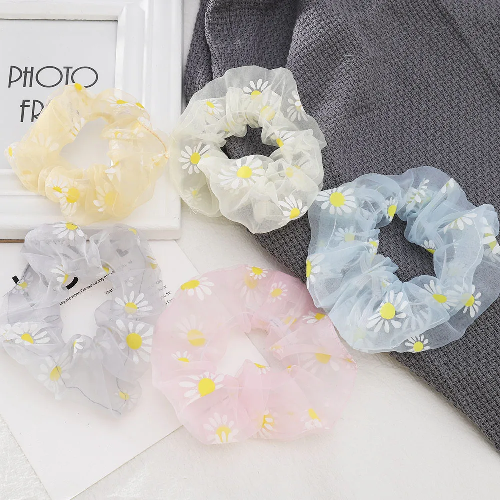 

Soft Hair Scrunchie Chiffon Elastic Hair Bands Scrunchies Hair Accessories Hair Loop Rubber Hairbands Girls Ponytail Headwear