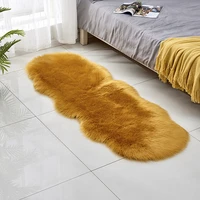 fluffy faux fur long carpet 60x180cm living room sofa shaggy floor mat home decor sheepskin plush bedside rug 17 colors dropship