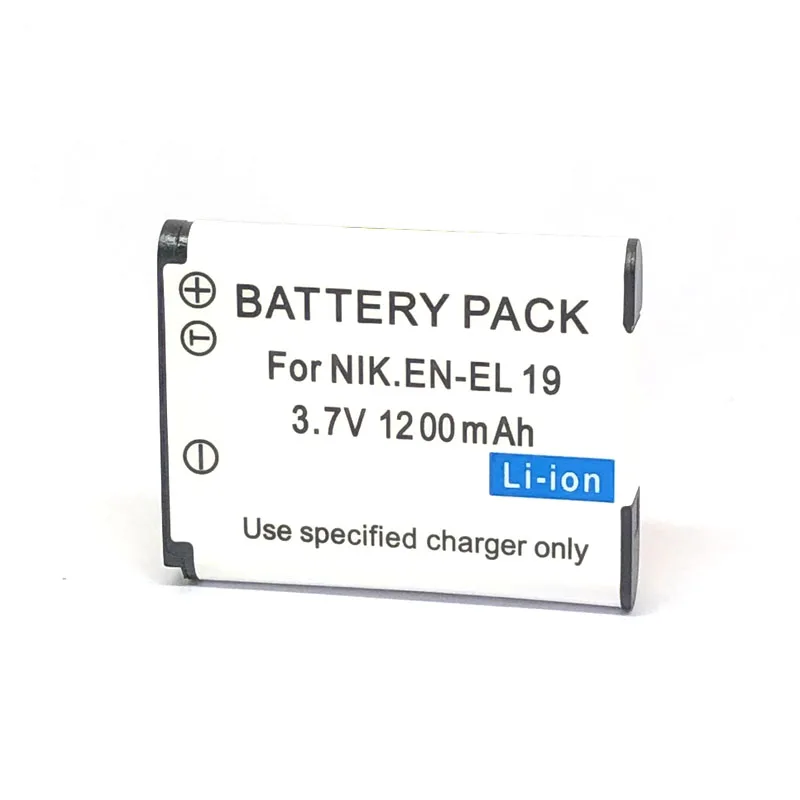 

EN-EL19 ENEL19 EN EL19 Camera Battery for Nikon Coolpix S32 S33 S100 S2500 S2750 S3100 S3200 S3300 S3400 S3500 S4100 S4150 S4200