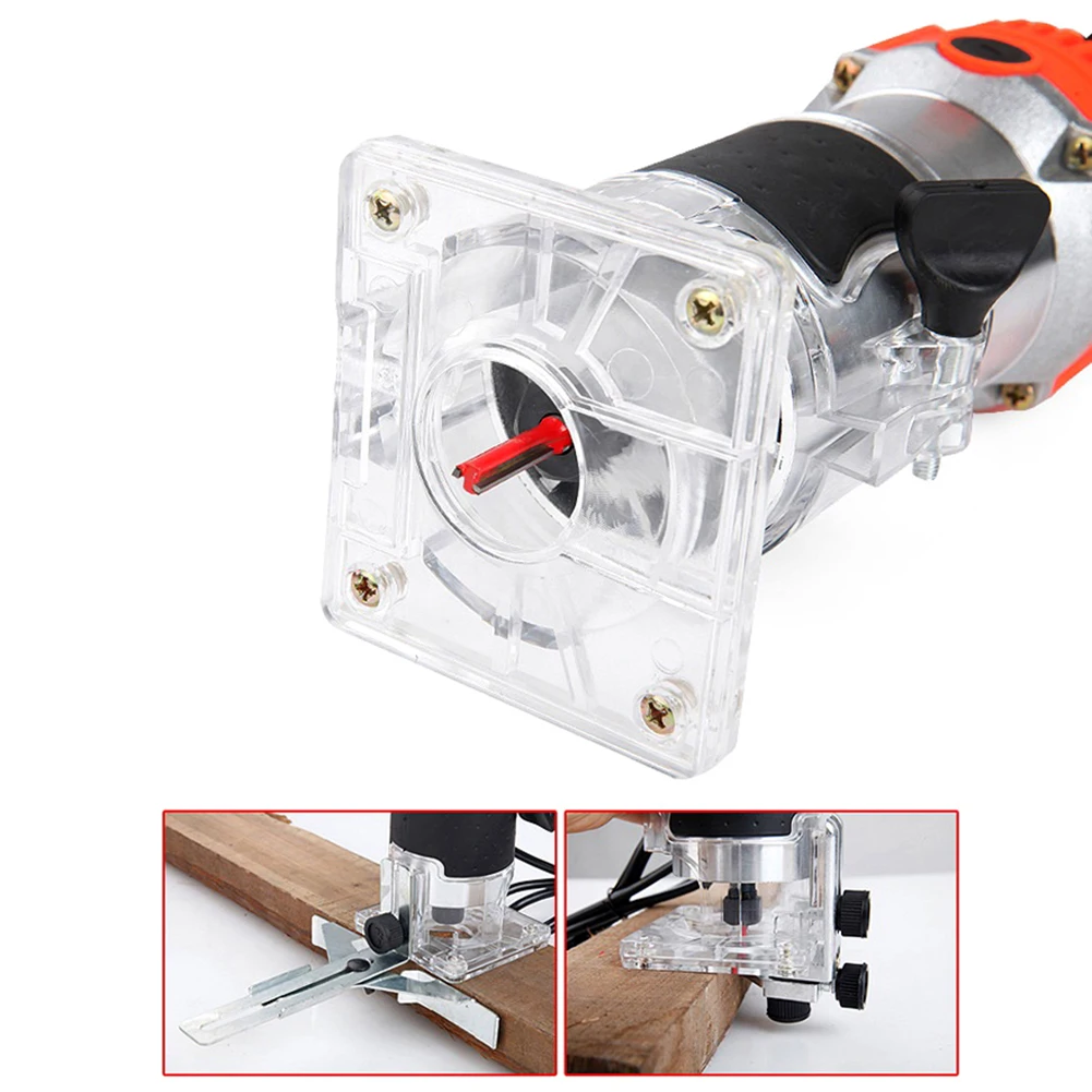 

800W Woodworking Electric Trimmer Wood Milling Engraving Slotting Trimming Machine Hand Carving Machine Wood Router Accessories