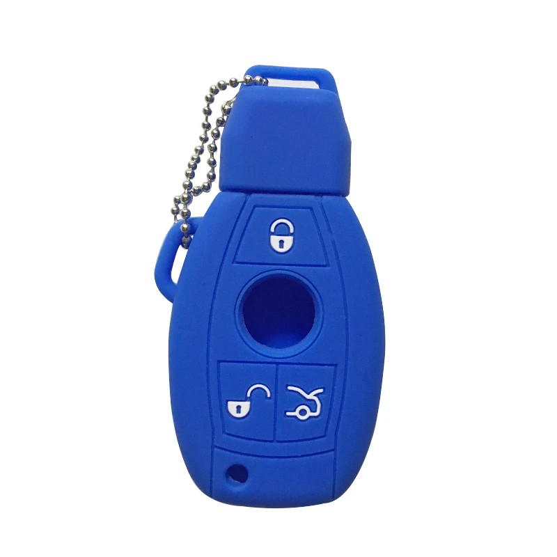 Силиконовый чехол для ключей сумка автомобильного ключа Mercedes Benz C Class W204 GLC 260 C200 CLA