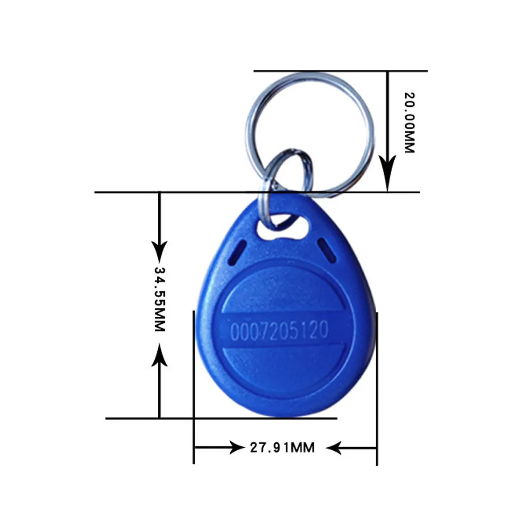 10 шт./лот TK4100 rfid брелоки карты EM ID тег брелок кард-ридер смарт-карта 125 кГц близость
