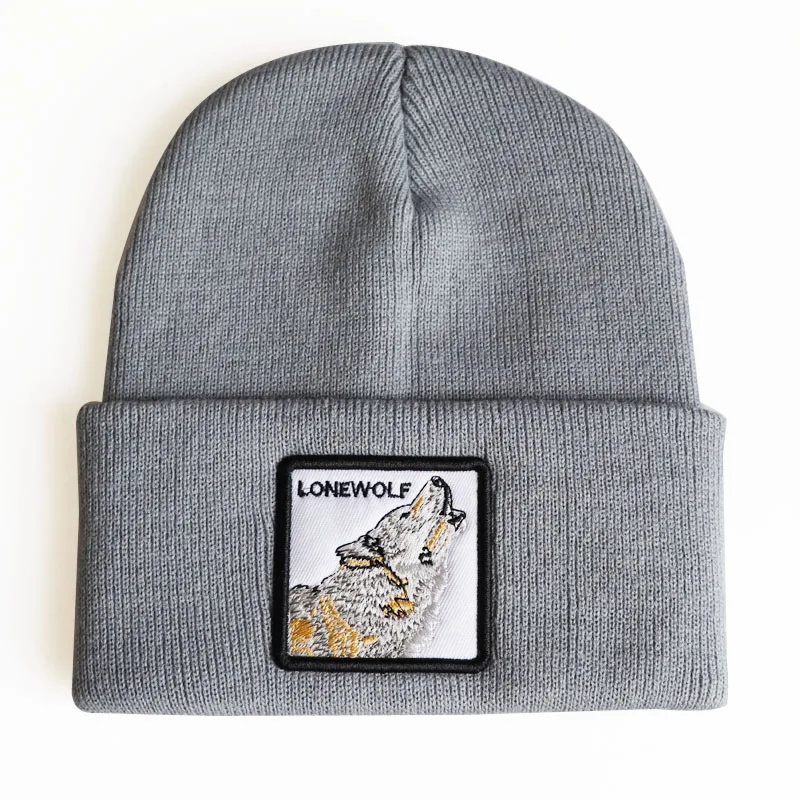 2019 Новый волк шаблон животных фермы шапочки унисекс крутые забавные зимние