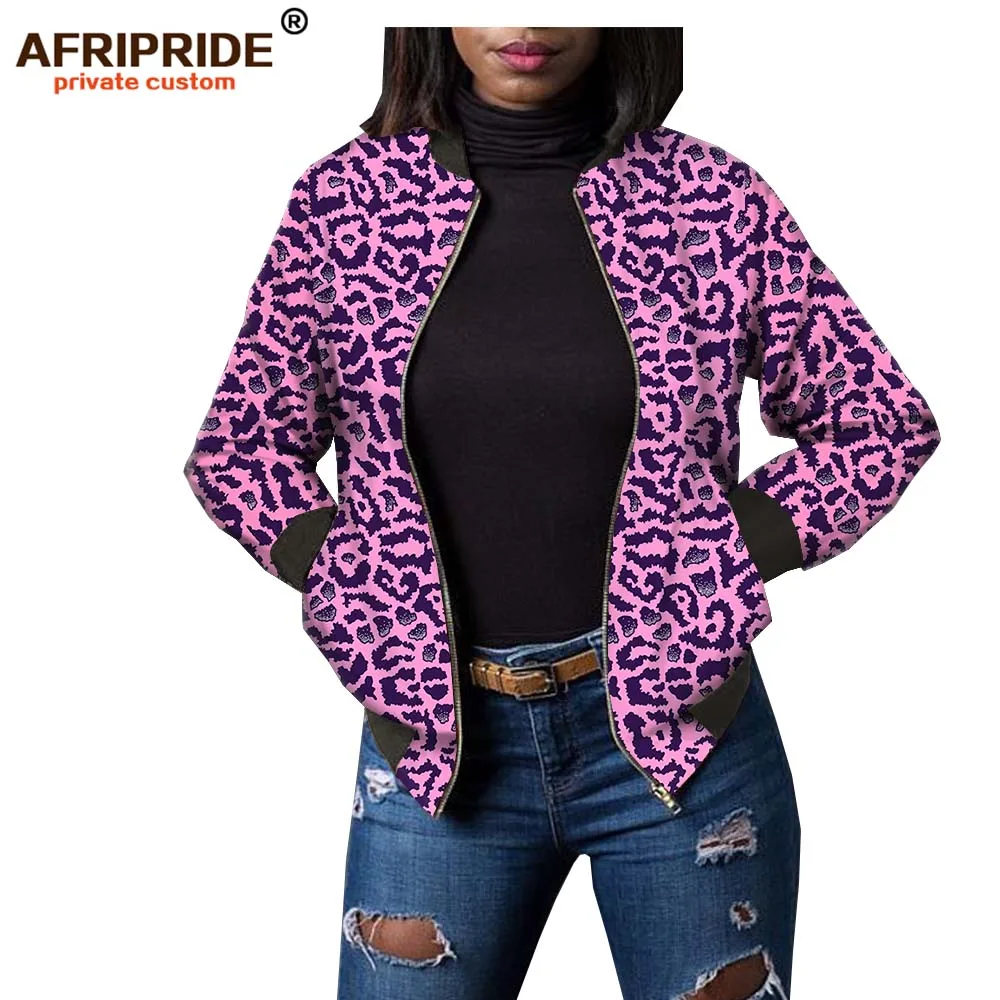 Весенняя африканская куртка dashiki для женщин AFRIPRIDE заказной bazin richi полный рукав o-образным вырезом Повседневная Женская куртка A1824009 - Цвет: 312X