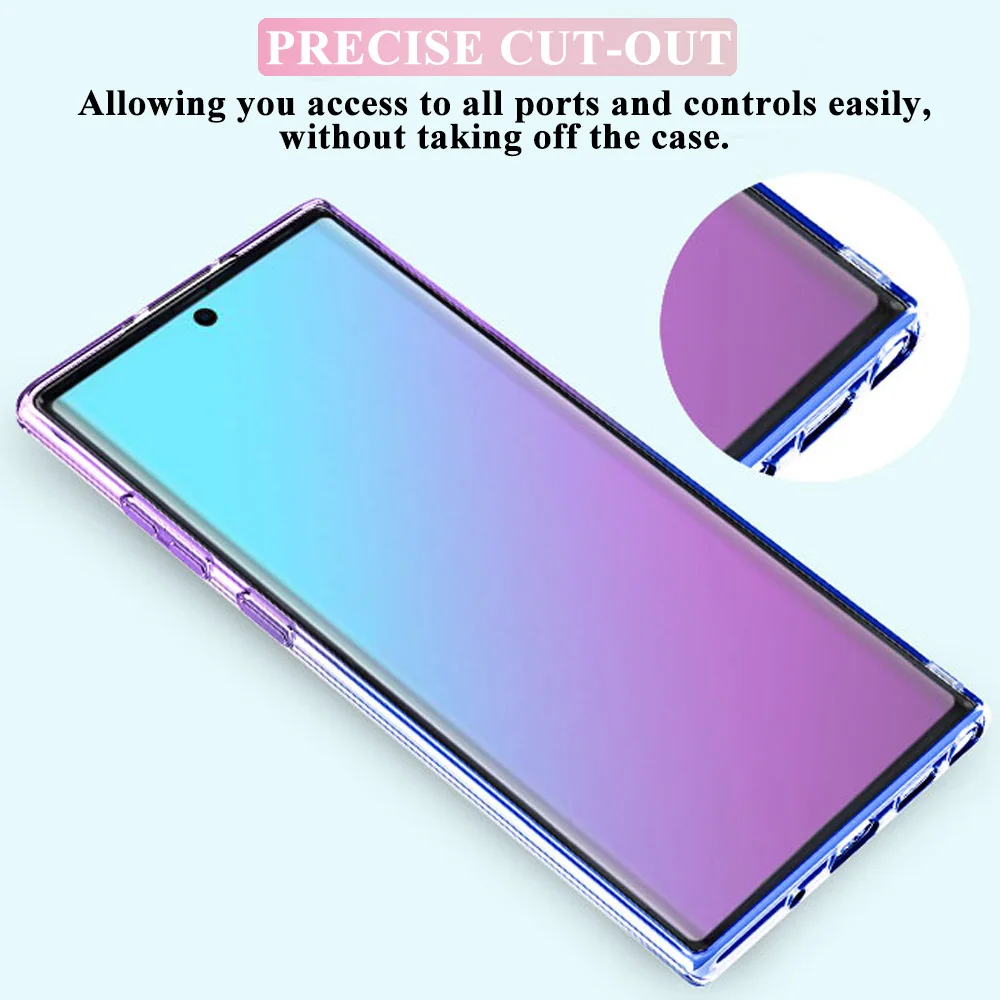 Galaxy Note 9 Case For Samsung Note9 Protective Cover Not 8 10 Skin Gradient Sansung Note8 Note10 Pro 5G Bumper Not9 Coque Not8 |