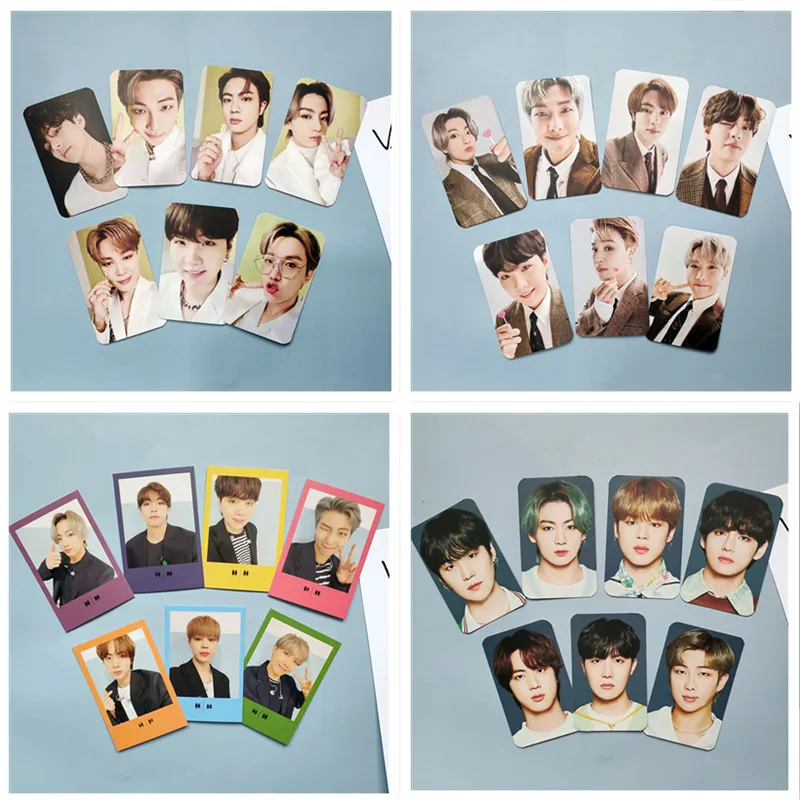 Коллекция почтовых открыток 7 шт./компл. KPOP Bangtan Boys Years with You Lomo Cards 2021 8 FESTA JUNG KOOK V JIMIN