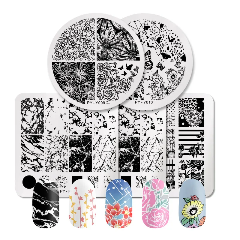 PICT You пластины для ногтей осень серии штамповки фотографии трафарет нержавеющая