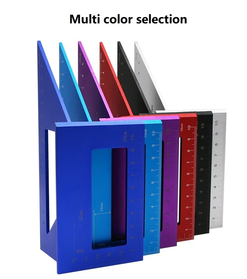 

Multifunctional Square 45/90 Degree Gauge Angle Ruler Measuring Woodworking Tool Measure Ruler for Woodworking