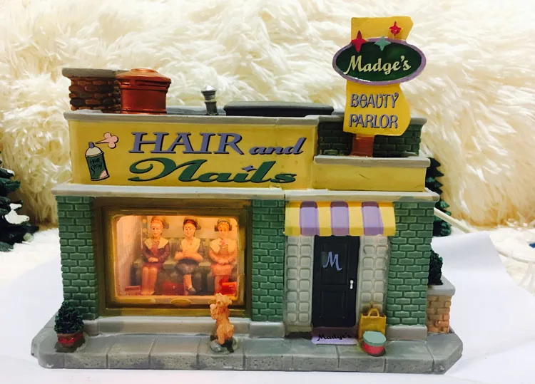 

Ручная работа керамический дом светильник магазин уличный вид Маникюр Салон деликатная девушка парикмахерский салон архитектура моделиро...