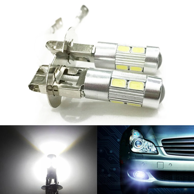 

1pc 12V LED Bulb H3 10-SMD 5630 Headlight Kit High Beam Bulb Car Driving Fog Light White