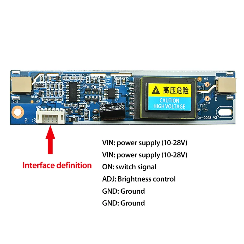 10 шт./лот AVT2028 маленький порт Универсальный 2 лампы CCFL подсветка инверторная плата