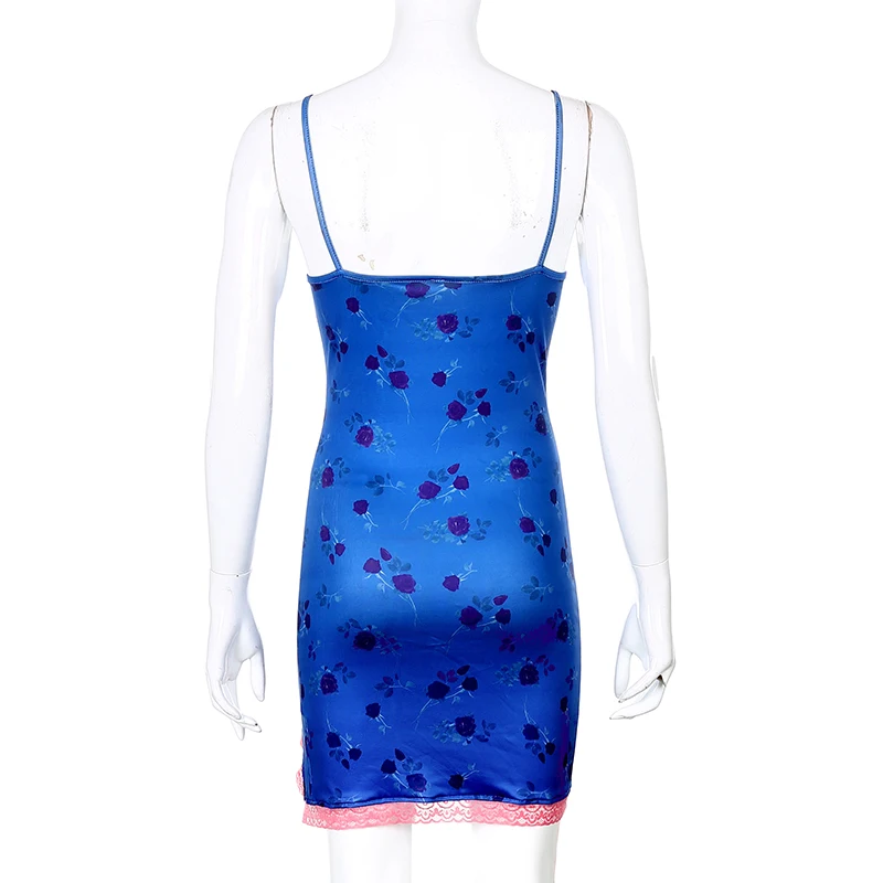 Женское платье на тонких бретельках Weekeep уличная одежда с принтом обтягивающие