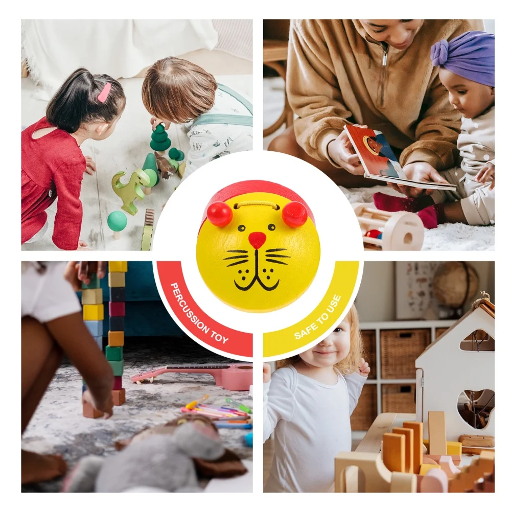 

6pcs Cartoon Musical Toys Percussion Instruments Castanet Toys (Mixed Style)