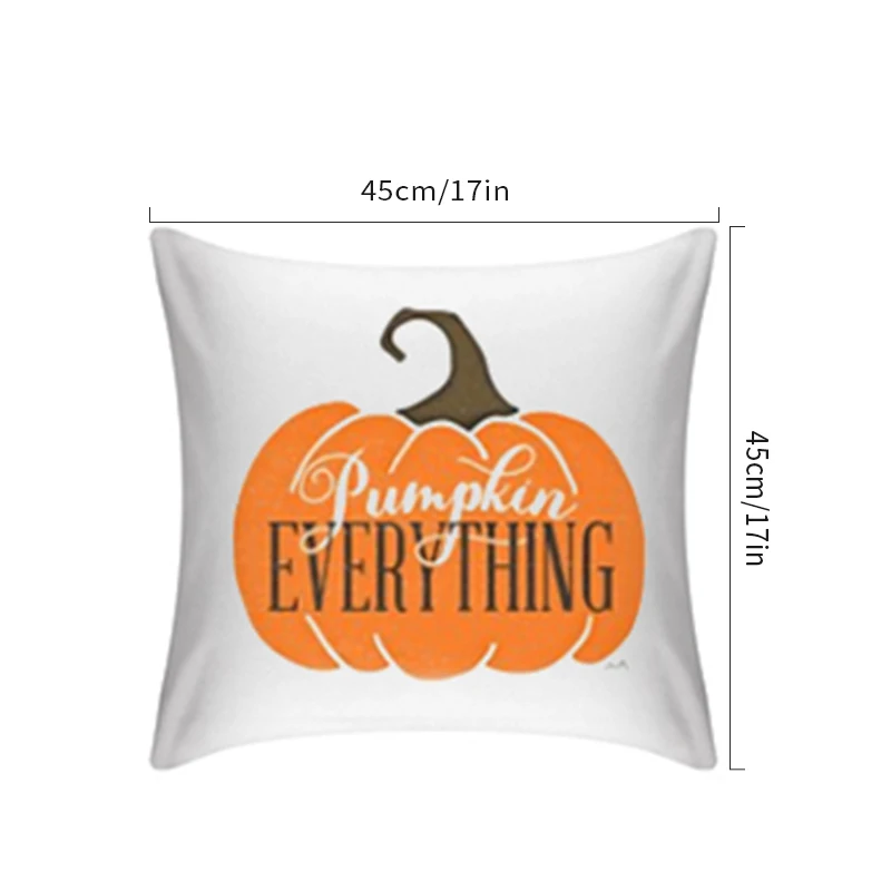 

Halloween Cushion Cover Halloween Pumpkin Throw Pillow Case Halloween Printing Decorative Pillowcase Cushion Cover