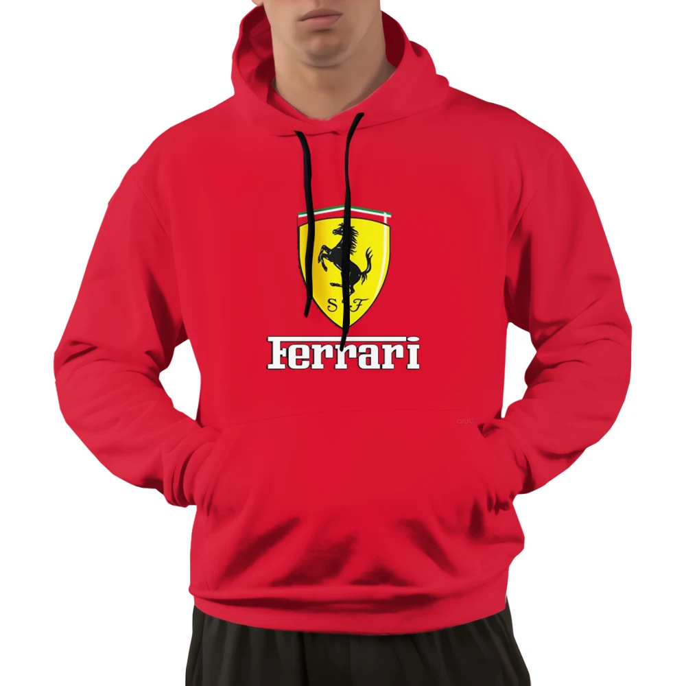 

Italy Ferrari Logo Men Hoodie 3D Printing One Piece Casual Fashion Clothes Long Sleeve Loose Top Autumn Urban Fashion 2021