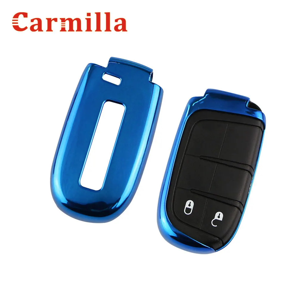 Автомобильный смарт чехол для ключей Fob подходит Dodge Journey Charger Jeep Renegade Compass Grand