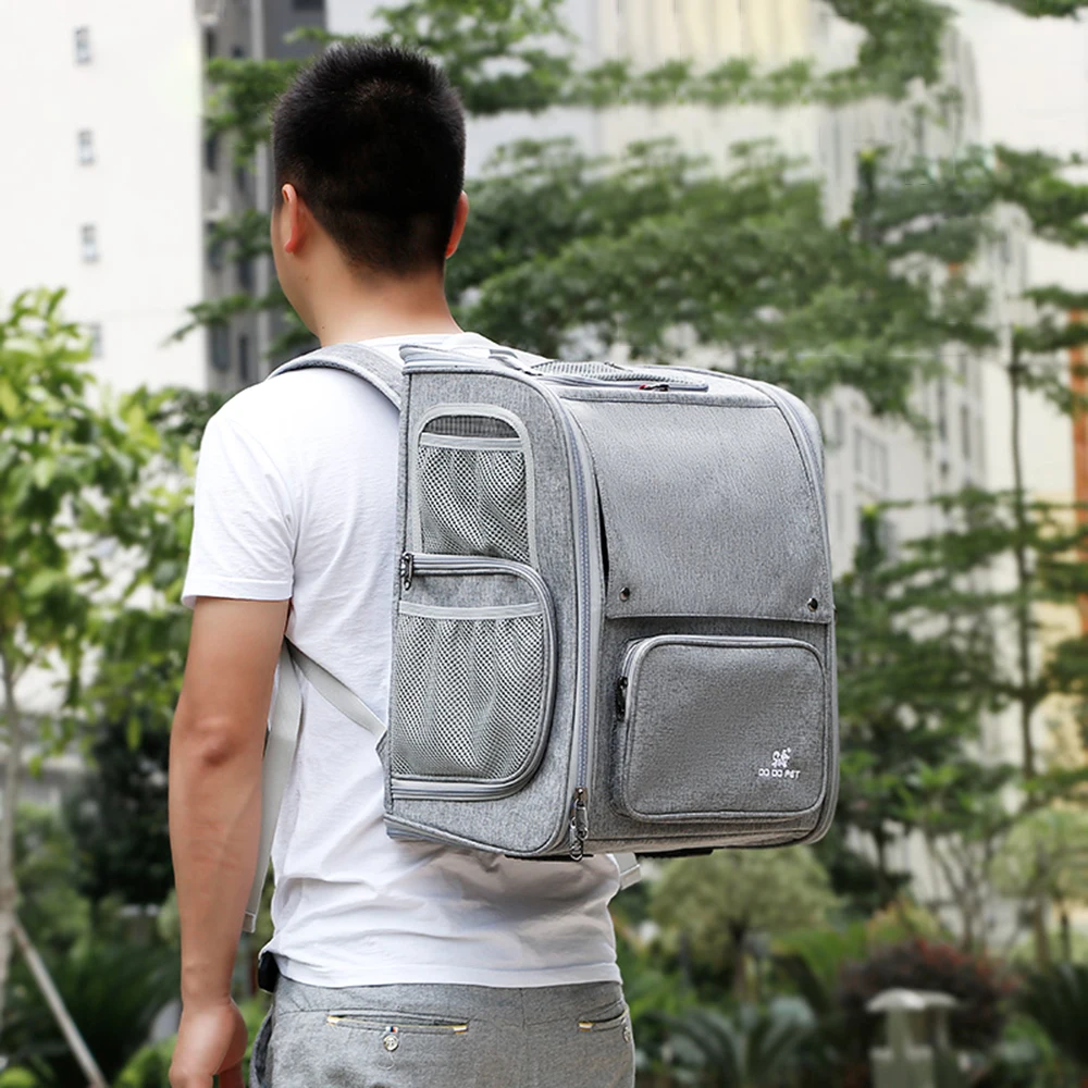 

New Pet Dog Cat Backpack Carrier Travel Bag Outdoor Travel Carrier Packbag Portable Zipper Mesh Designed for Travel Walking