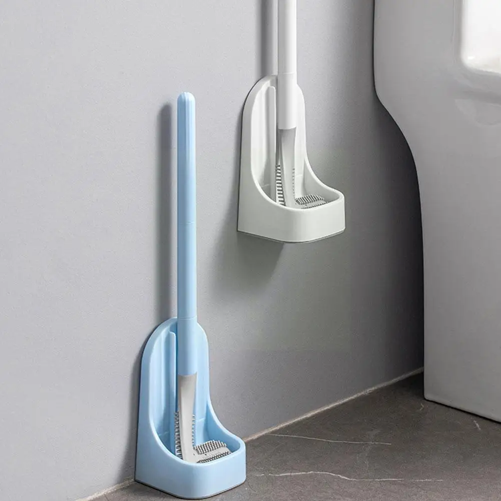 

1 Pc New Silicone Golf Toilet Brush For Wc Drainable Toilet Brush Wall-mounted Cleaning Tools Home Bathroom Accessories Set Y7i4