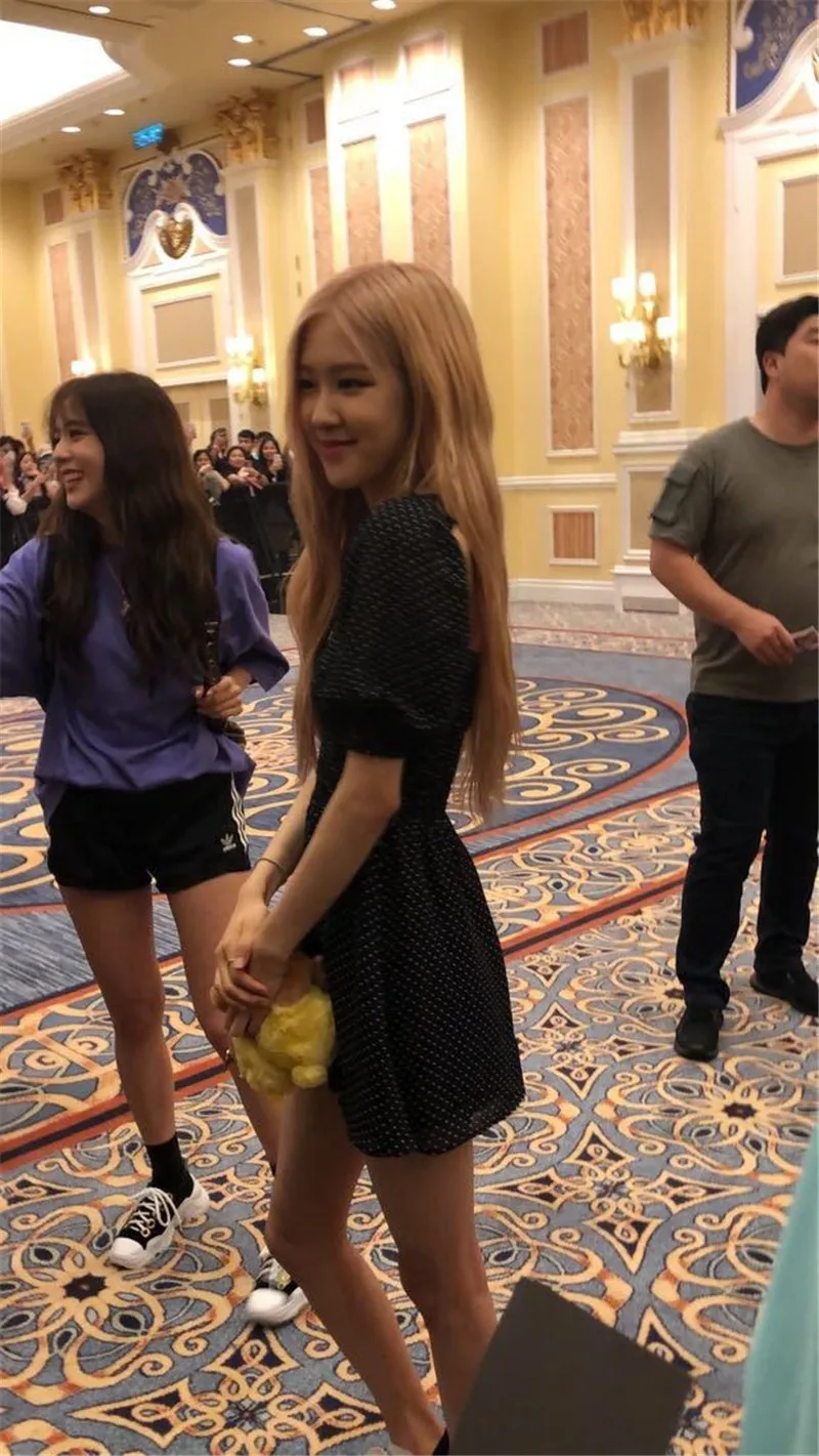 

KPOP BP ROSE JENNIE JISOO LISA Woman Dress Summer Printing Skirt Square Collar Clavicle Exposed Slim Sexy Dress Sweet Girl Y240
