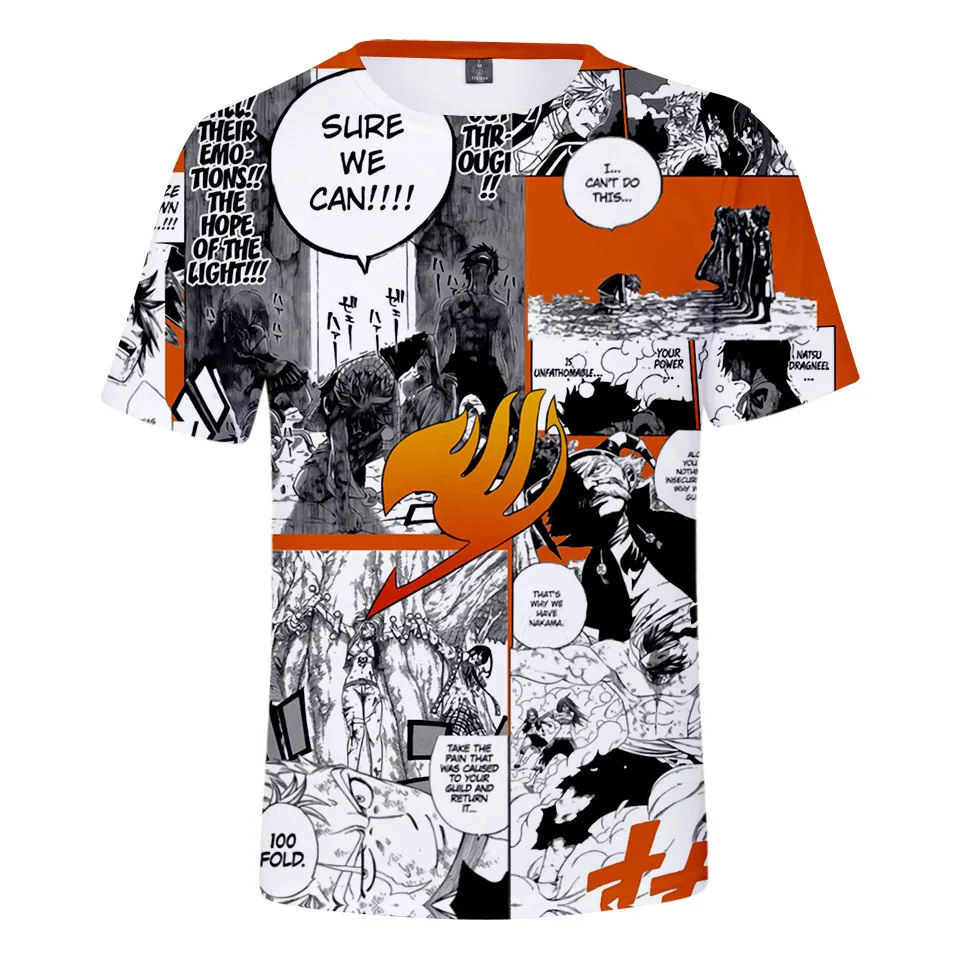 

Anime Fairy Tail T shirt 3d Print Tshirts Men Women Kid T-shirt Short Sleeve