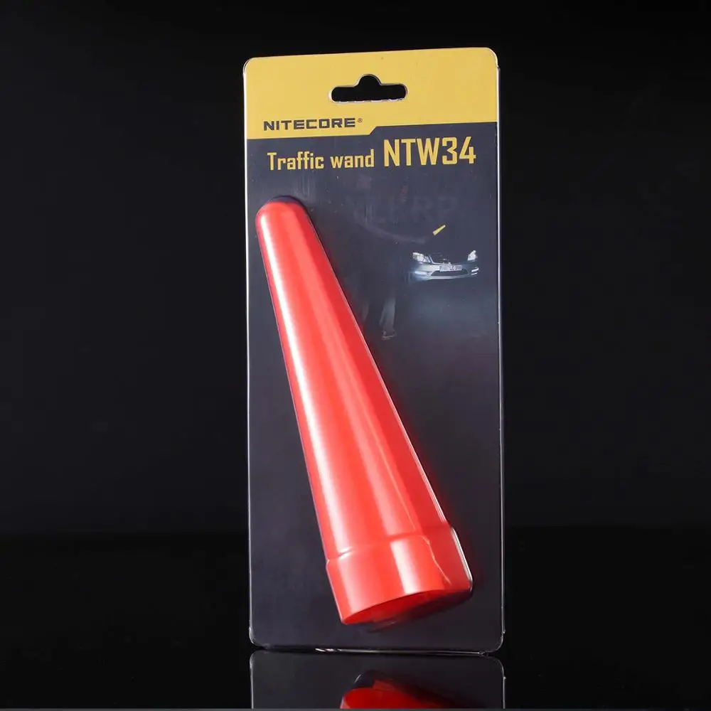 Nitecore NTW34 Led Flashlight Diffuser Traffic Wand Red Tip Cone For MT26 MT25 EC25 Lanterna With Head Of 34mm |
