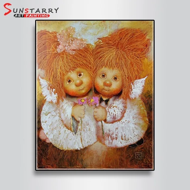 Sunstarry Алмазная вышивка мультфильм DIY 5D алмазная вышивка крестиком полная круглая дрель мозаика картина ангел девочка домашний декор