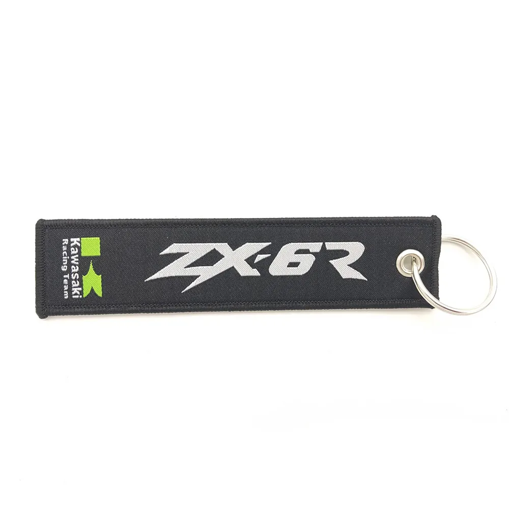 

Fashion Motorcycle Car Keychain Embroidery Like Curve Keychain For KAWASAKI Z900 Z800 Z650 ZX-10R ZX-6R ZX10R ZX6R