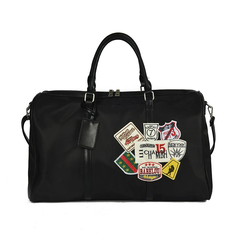 

New Fashion Nylon Waterproof Tote Shoulder Bags Large Capacity Badge Travel Bag Personal College Style Luggage Bag