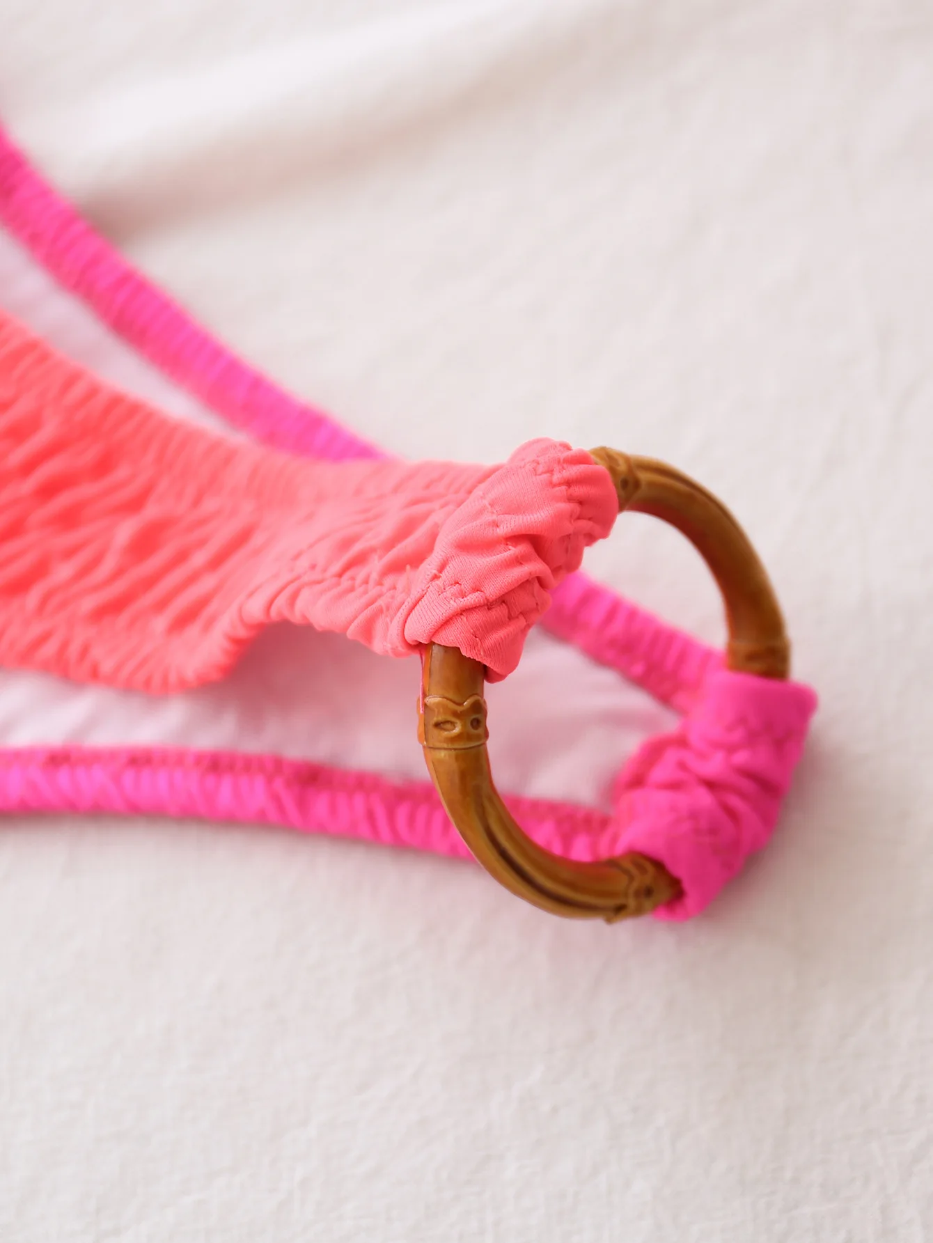 

Sexy Patchwork Bikini Women High Cut Buckle Swimsuit Brazilian Pleated Push Up Padded Bathing Suit Thong Swimwear Biquini 2021