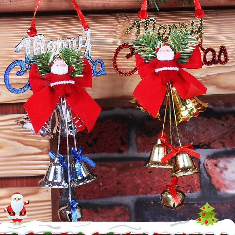 

Рождественский подвесной Колокольчик в виде рождественской елки, Санты, подарочное украшение, Рождественское украшение, украшение для дома