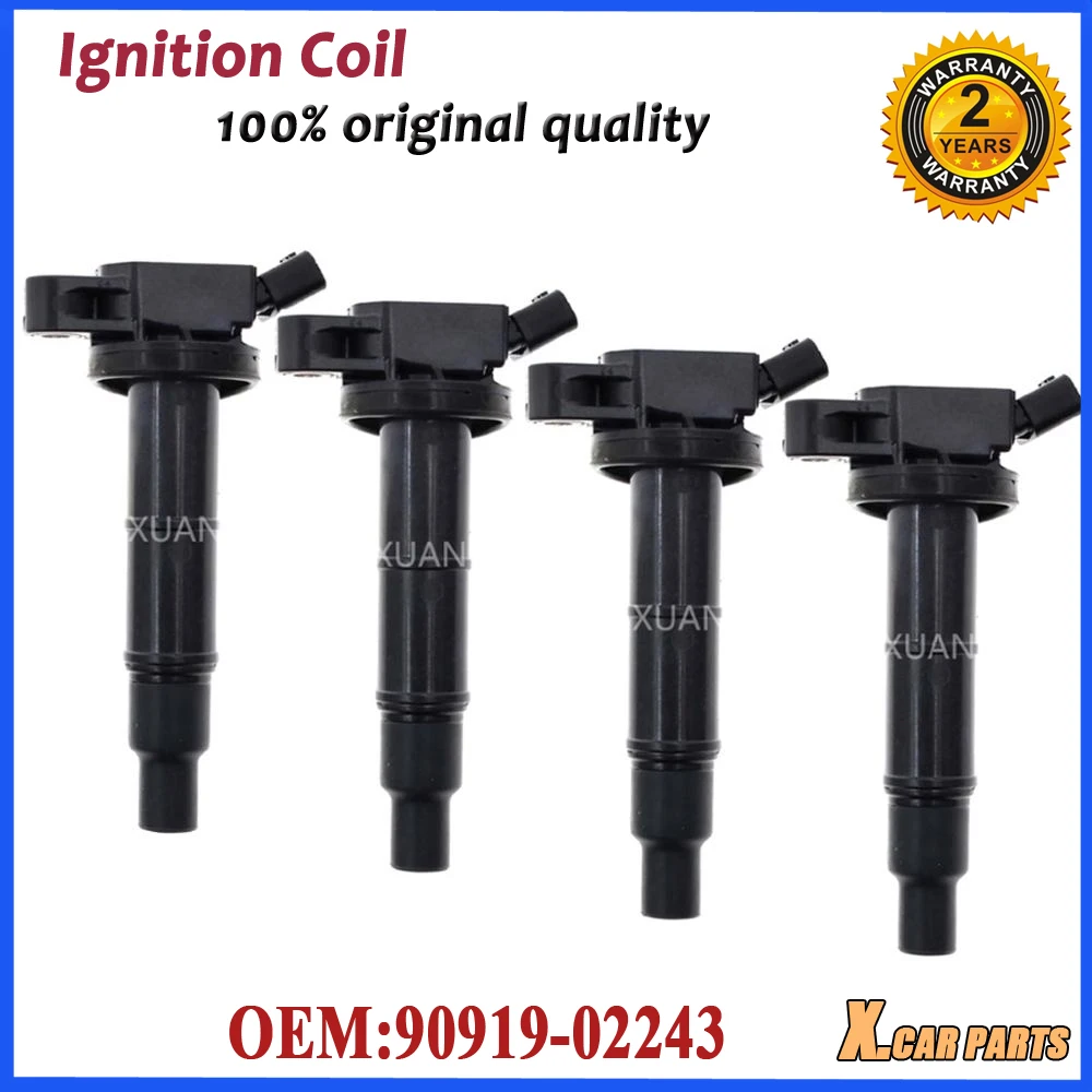 90919 02243 Катушка зажигания для Toyota Corolla Camry Highlander Solara RAV4 Matrix Scion tC xB Lexus 02244 02266|Катушка
