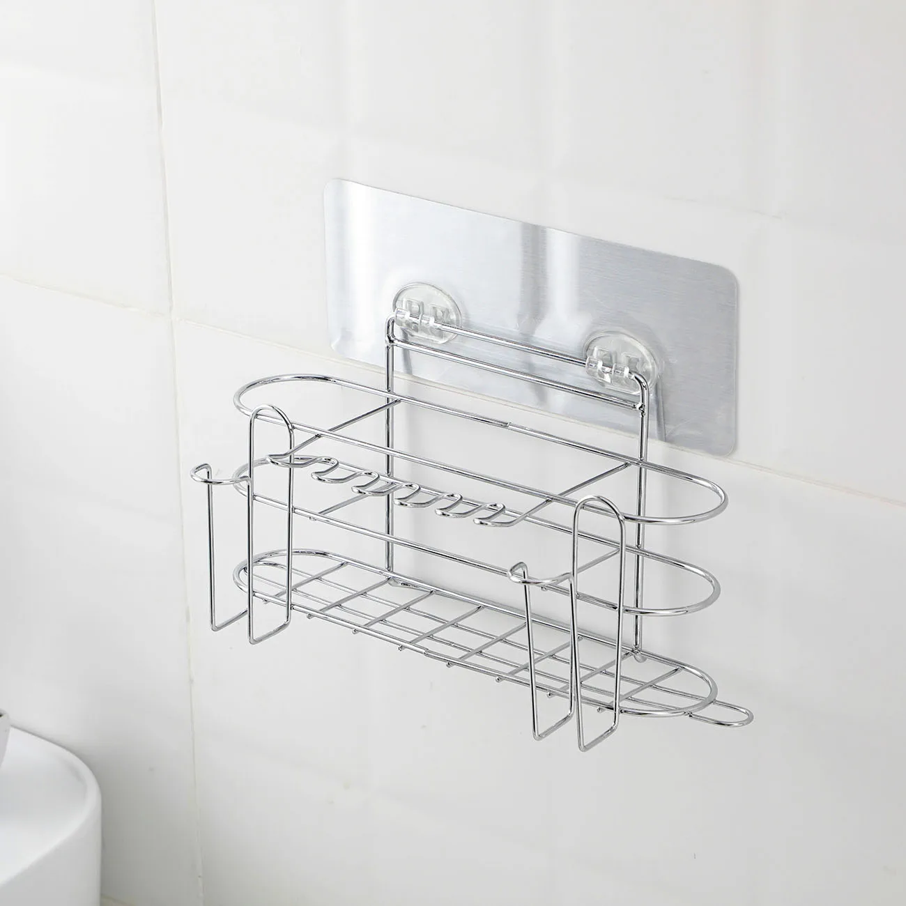 Стеллаж для ванной из нержавеющей стали настенный держатель зубных щеток чашки