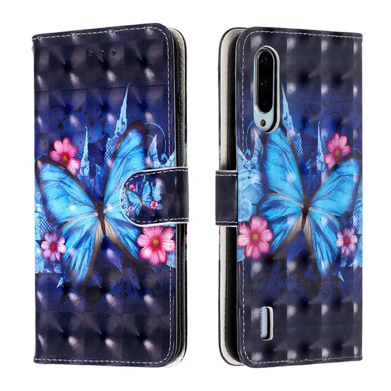 Pattern 17 Милый кожаный чехол с откидной крышкой для Xiaomi mi A3, чехол, роскошный Магнитный кошелек, чехол для карт, Fundas для mi A3 Lite, чехол, чехлы для телефонов - Цвет: Pattern 17