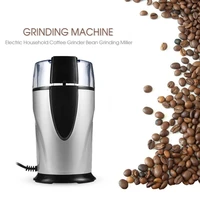 220v electric coffee grinder spice maker stainless steel blades coffee beans mill herbs nuts cafe home kitchen tool eu plug
