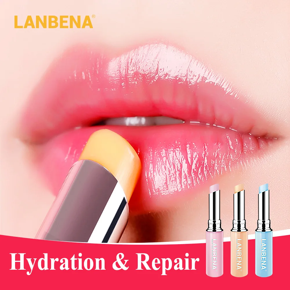 

Hyaluronic Acid Long Lasting Nourishing Lip Balm Moisturizing Reduce Fine Lines Relieve Dryness Repair Damaged Lip Care LANBENA