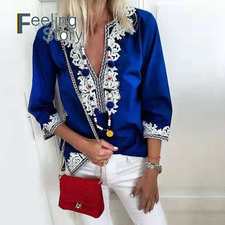 Boho Туника женские большие размеры Повседневное дамы Для женщин s летние топы и