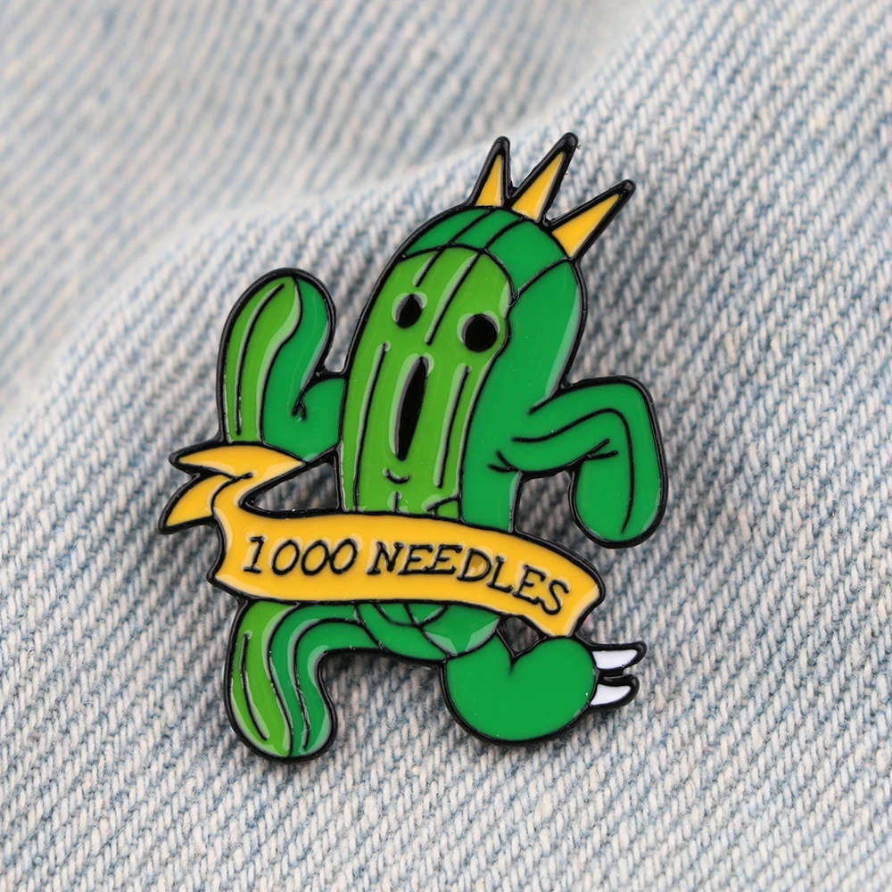 

Final Fantasy Cactus Enamel Pin Lapel Pins Brooches on Clothes Women's Brooch Cute Jewelry Christmas Gift Backpacks Accessories