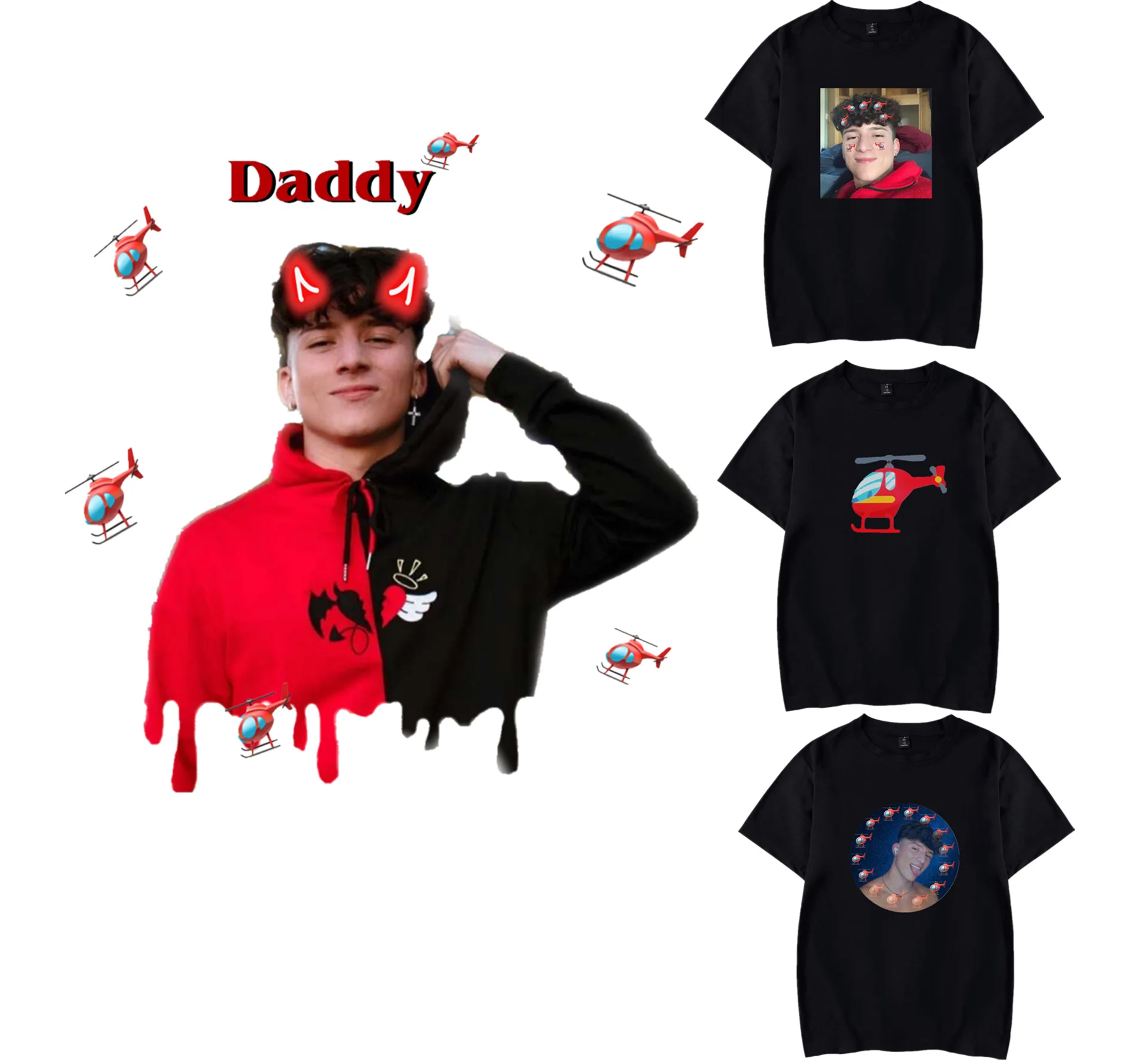 Женская футболка с коротким рукавом и круглым вырезом принтом|Мужские футболки| |