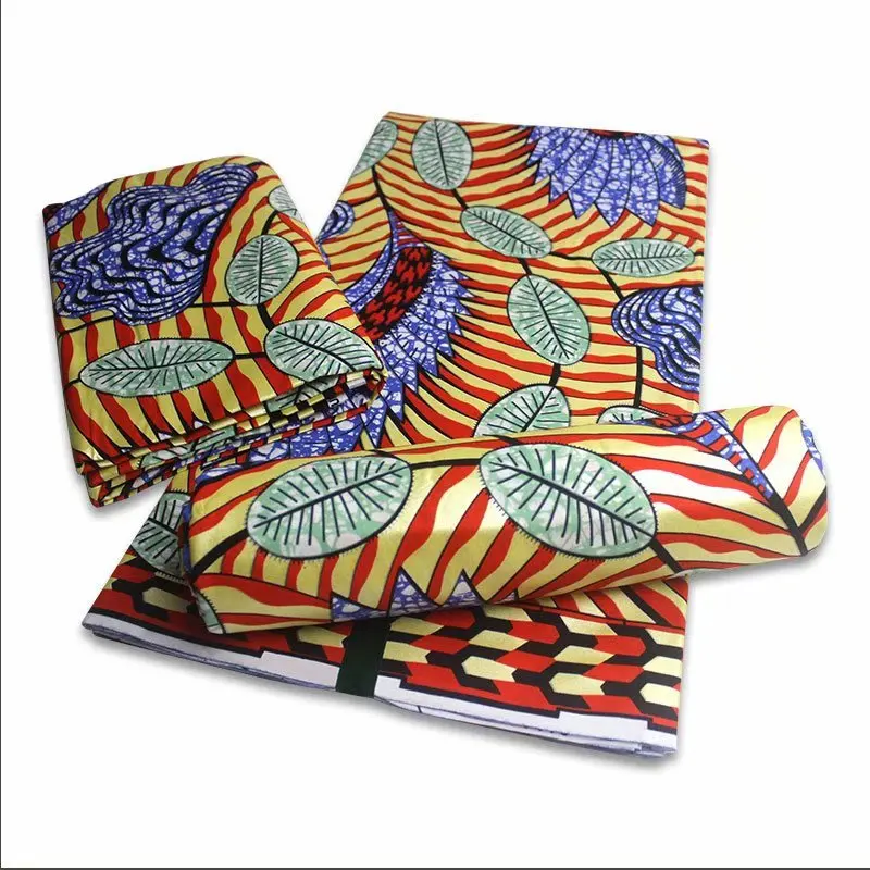 

New African Golden Wax Fabric Nigerian 100% Cotton Material Hot Selling Print Ankara For Sewing 6yards Dress Y1020-1