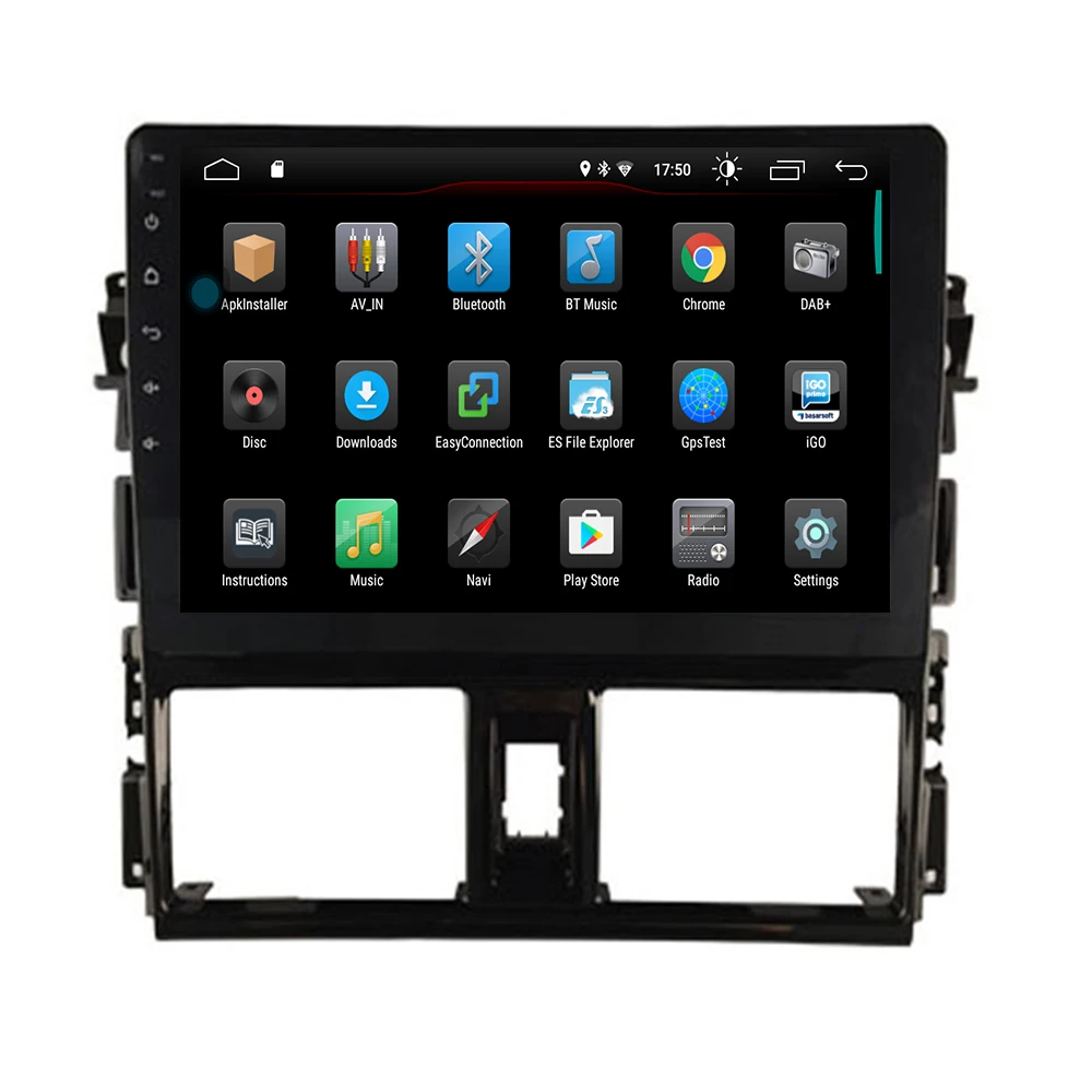 10 2 &quot2 din Автомобильный Радио автомобильный DVD плеер для Toyota Vios 2014 2016 головное