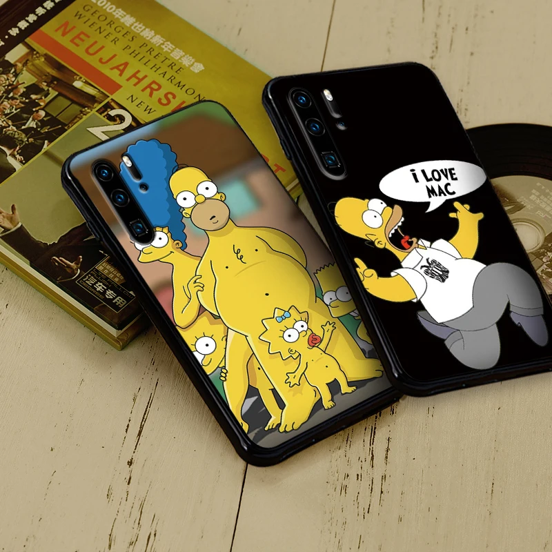 Забавные Симпсоны Мягкий силикон для huawei P30 Lite Pro P Smart 2016 2019 P8 P9 P10 P20 TPU | Мобильные