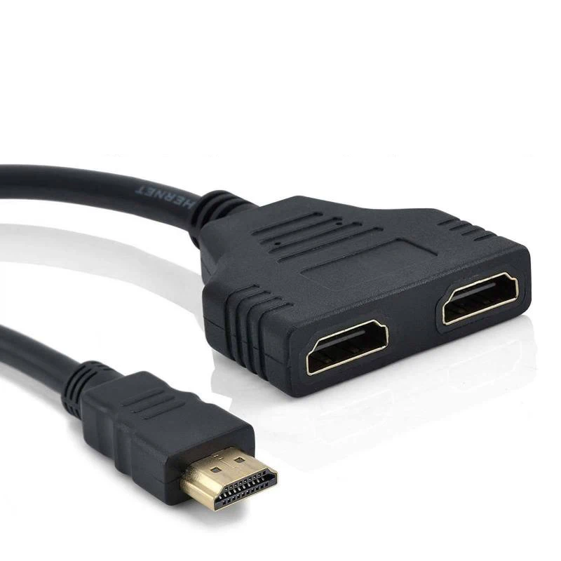 

HD 1080P V1.4 2 Dual Port Y Splitter compatible Splitter One Input to Two Output Adapter Cable for Playstation TV Camera Convert