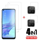Закаленное стекло для oppo a53 a73 a93 2020 Защитное стекло для экрана, Защитная пленка для объектива задней камеры oppoa93 a 93 73 53 33, пленка