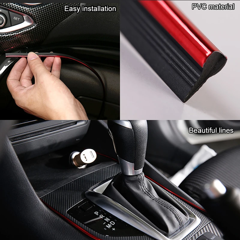 5 м автомобильный Стайлинг Универсальный DIY гибкое украшение интерьера Литье