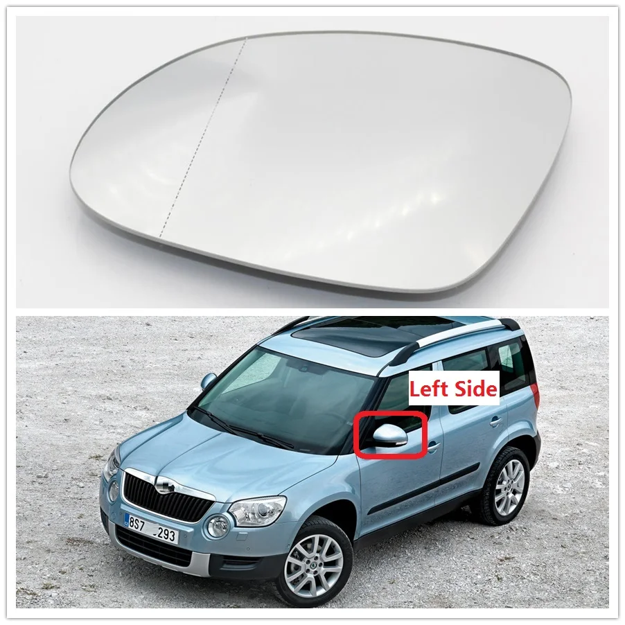 For Skoda Yeti 2010 2011 2012 2013 2014 2015 2016 2017 Car-Styling Door Rear Side Mirror Heated Glass Left Driver | Автомобили и