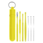 7 шт., инструмент для удаления ушного воска, из нержавеющей стали